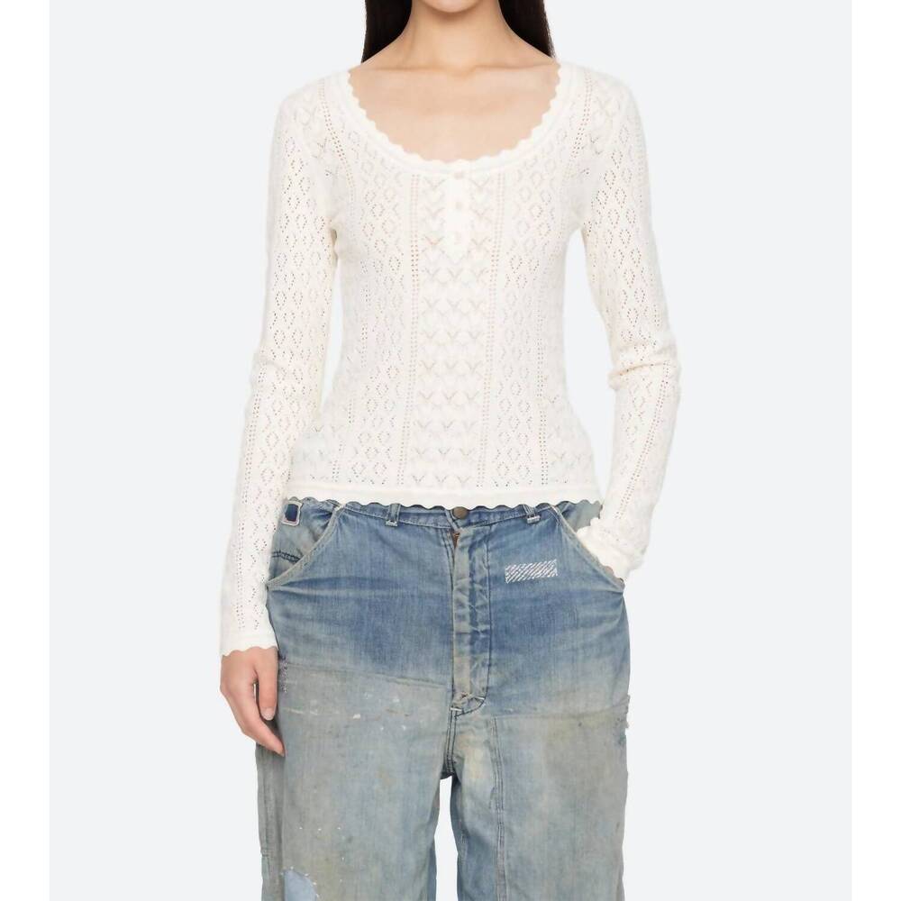 NEW SEA georgia top in cream